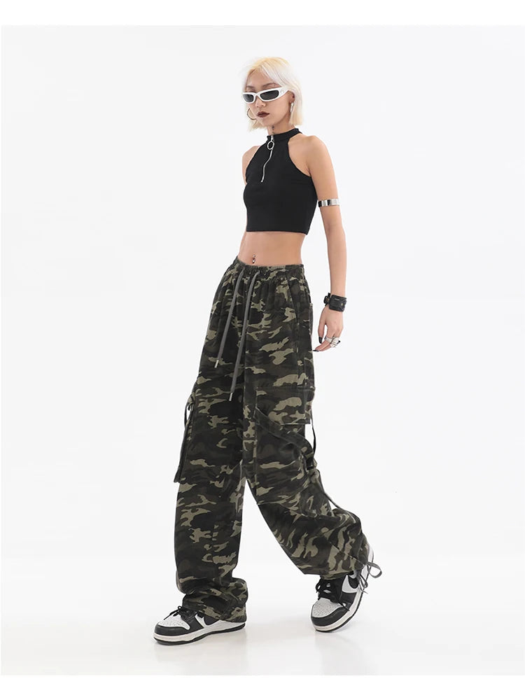 Harajuku Style Women's Camouflage High Waist Jogger Pants