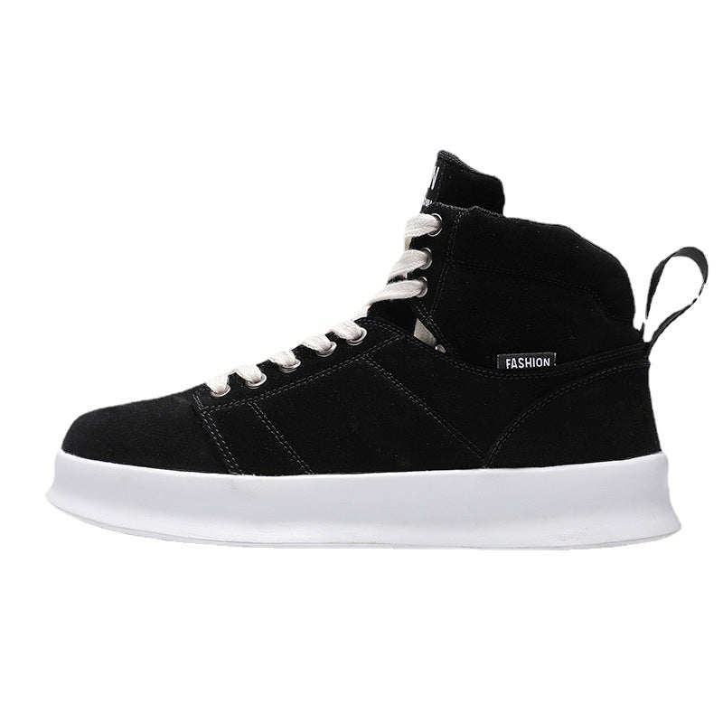 High Top Suede Board Shoes - Harajuku Style