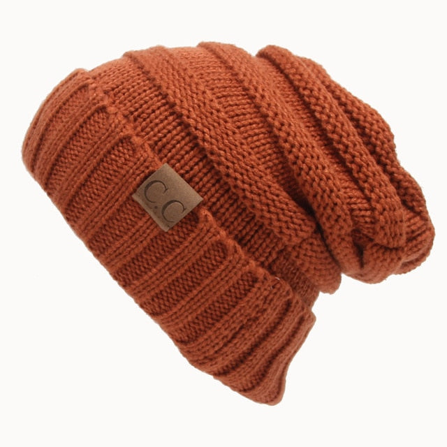 Harajuku Style Knitted Beanie - Unisex Warm Cap