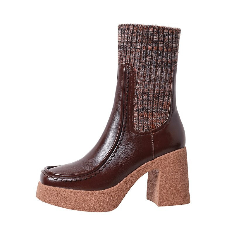 Harajuku Style Platform Ankle Boots for Women