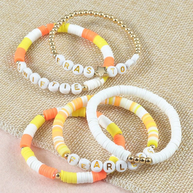 Colorful Harajuku Style Beaded Bracelet Set