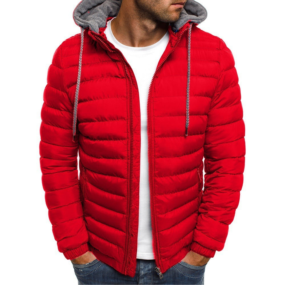 Men's Harajuku Style Hooded Down Cotton Coat