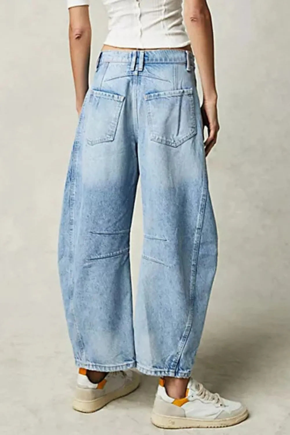Harajuku Wide Leg Jeans with Pockets