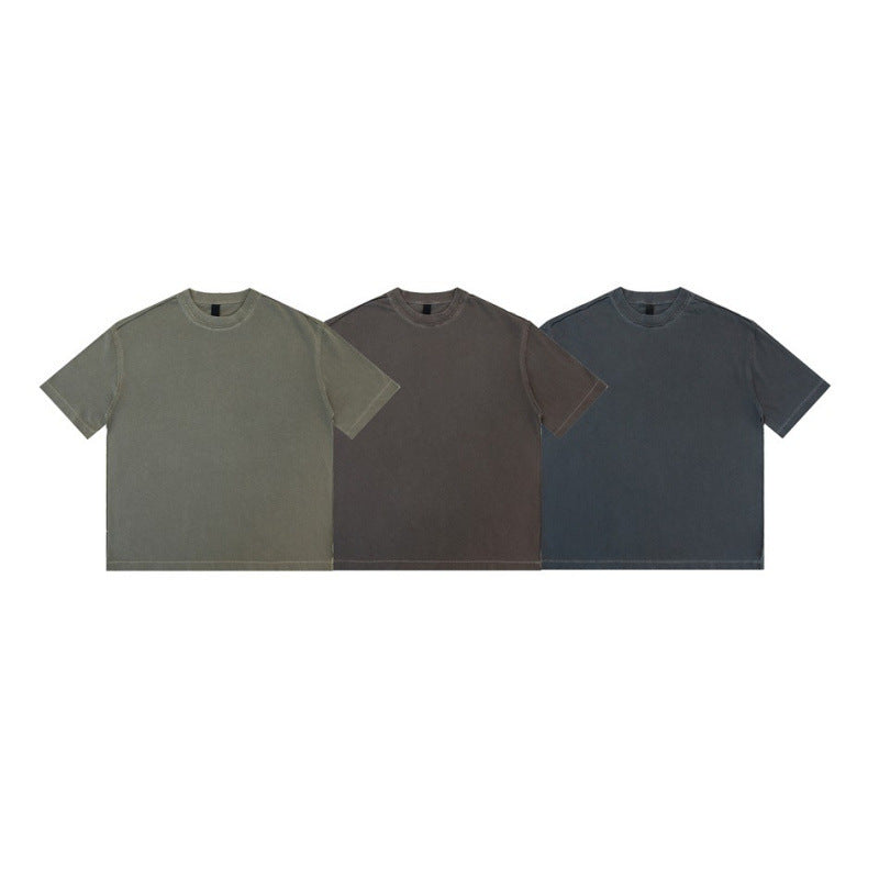 Harajuku Style Water Washed Distressed Loose Fit T-Shirt