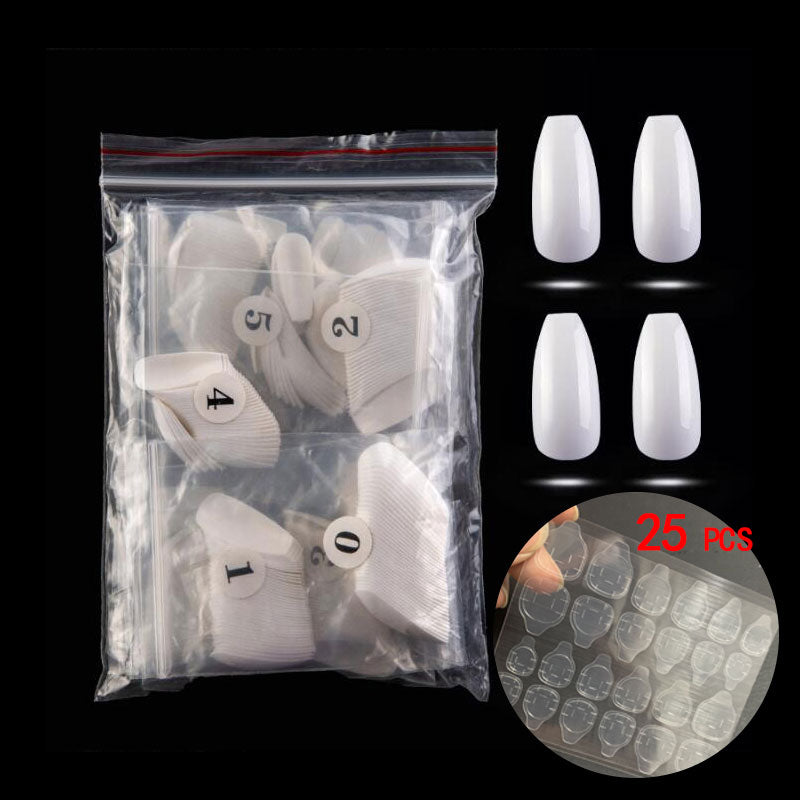 500pcs Ballerina Long Coffin Shape Press-On Nails
