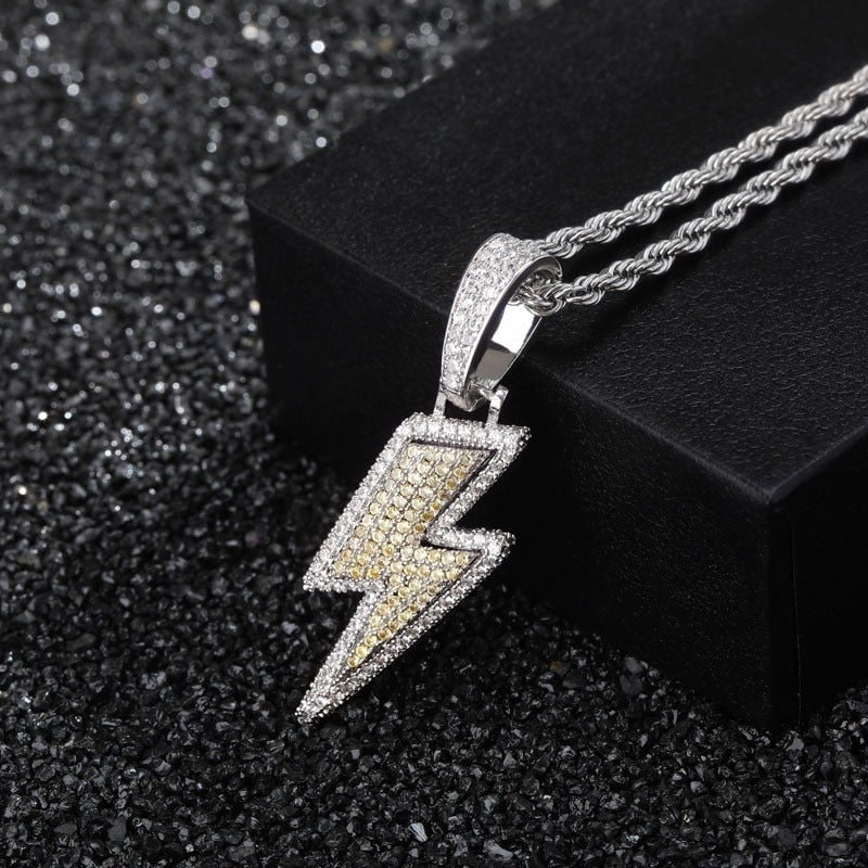 Retro Zircon Lightning Necklace - Harajuku Style