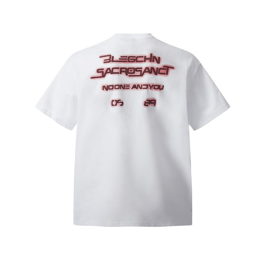 Harajuku Style Portrait Print Short Sleeve T-Shirt for Men