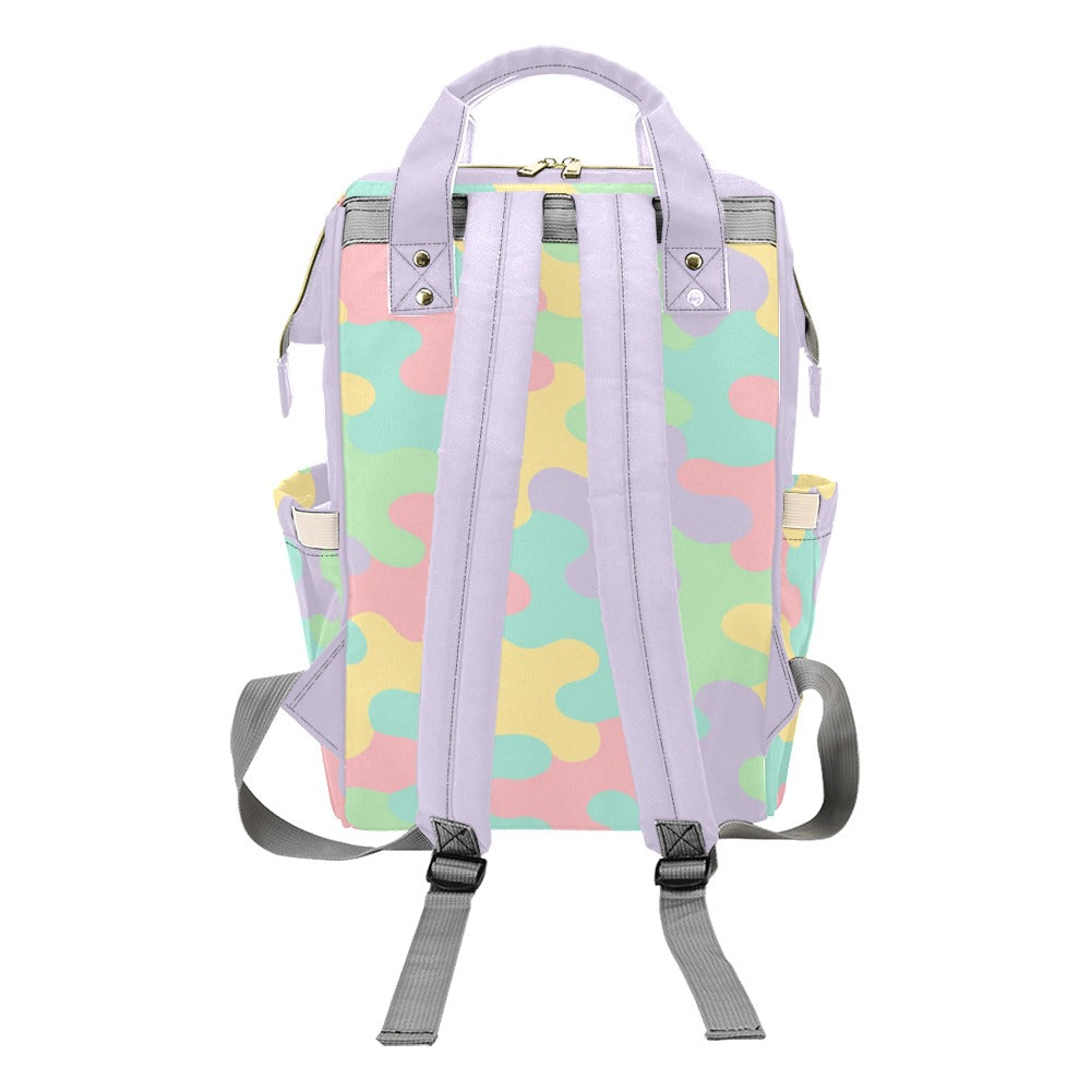 Harajuku Pastel Rainbow Camo Backpack