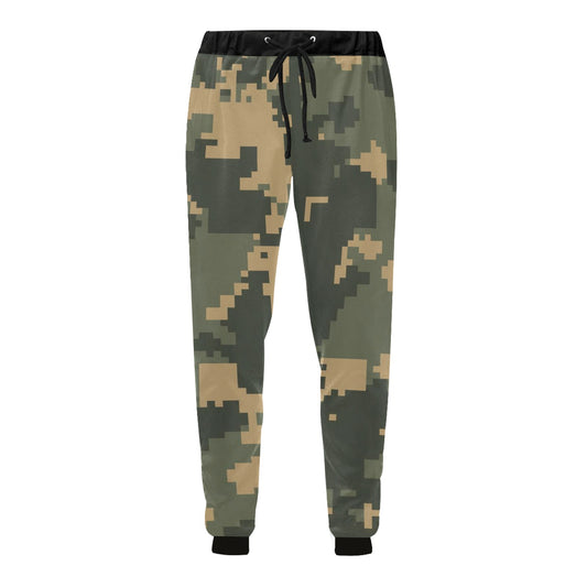Digital Camo Green Casual Baggy Slacks Joggers