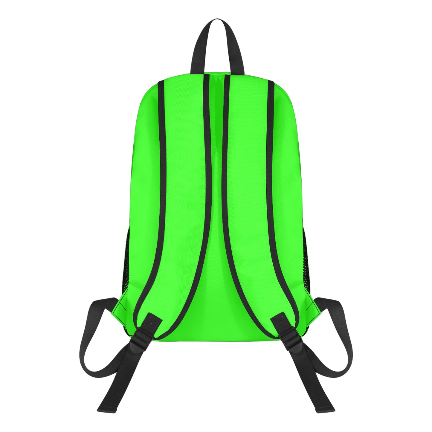 Lime Green All Over Print Leisure Sports Backpack