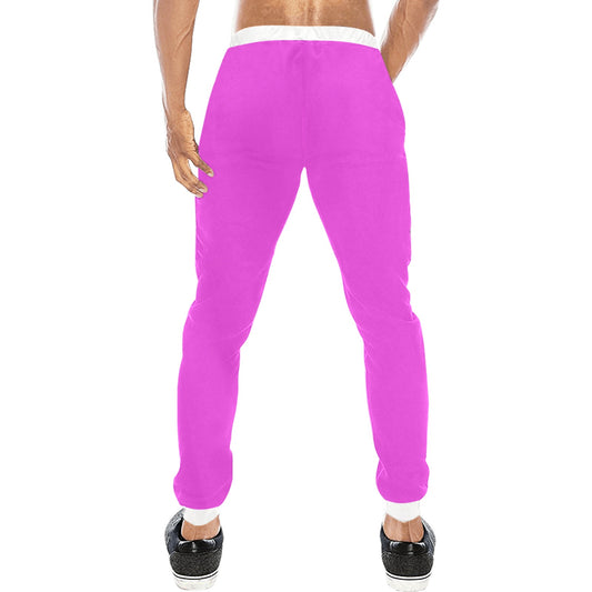 Highlighter Purple Casual Baggy Slacks Joggers