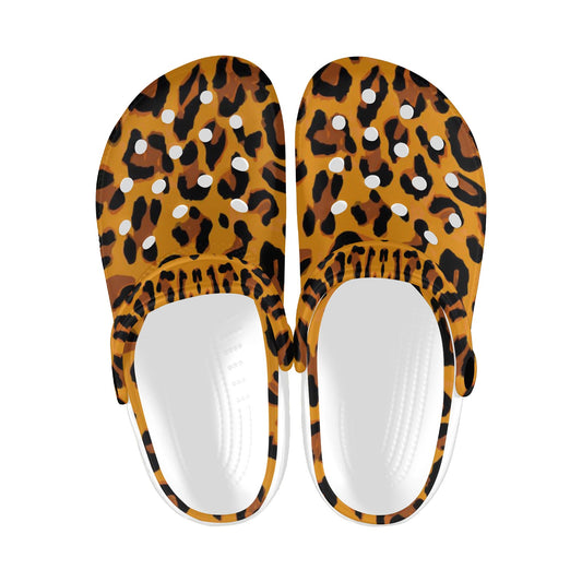 Traditional Leopard Print Adults Clogs