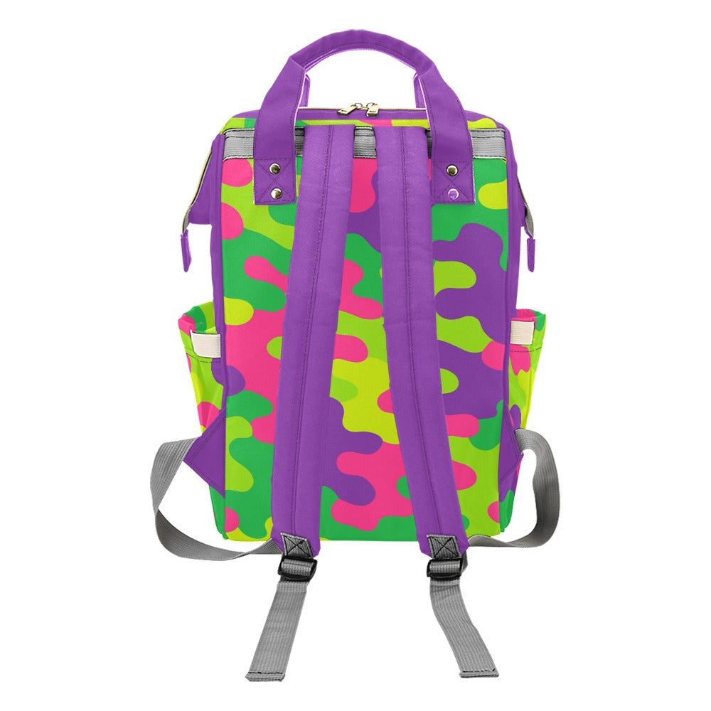 Harajuku Rainbow Camo Multi-Function Backpack