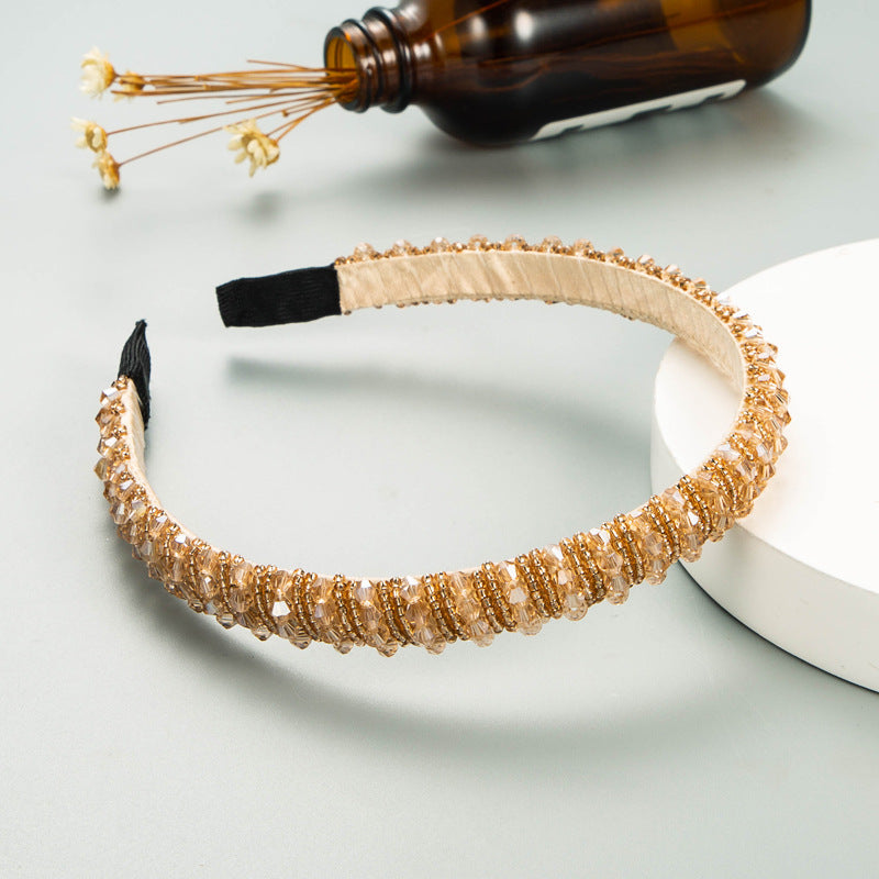 Hand-Woven Beaded Hair Hoop Headband