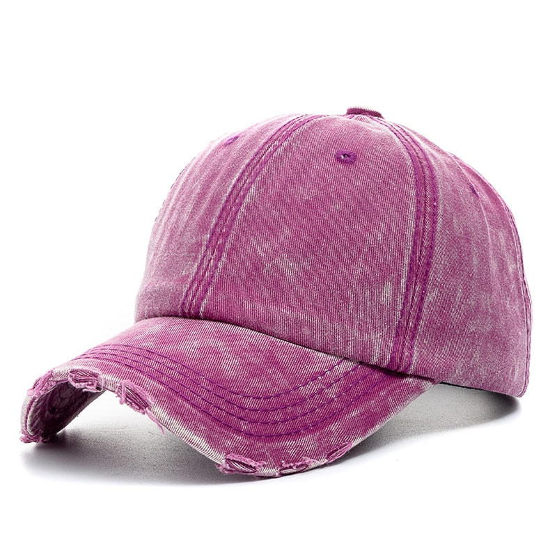 Unisex Washed Cotton Cap - Harajuku Style Baseball Hat