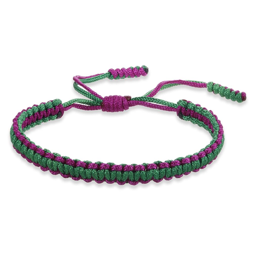 Ethnic Tibetan Buddha Amulet Bracelets - Handmade Multicolor