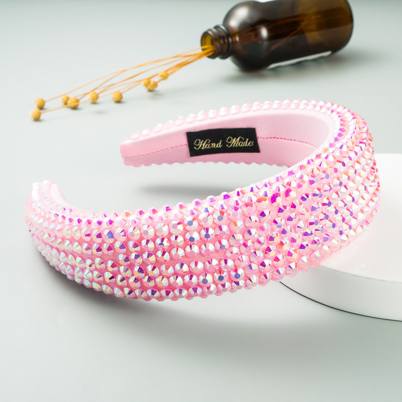 Super Flash Full Drill Wide Brimmed Headband