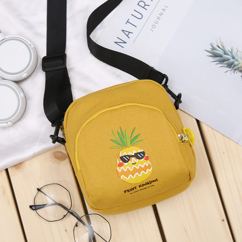 Harajuku Style Canvas Shoulder Bag - Unisex Casual Messenger