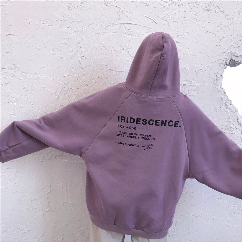 Thick Velvet Hoodies for Women - Trendy Harajuku Style