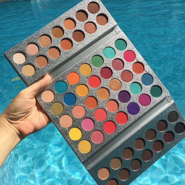 63 Color Harajuku Eyeshadow Palette - Glitter & Matte