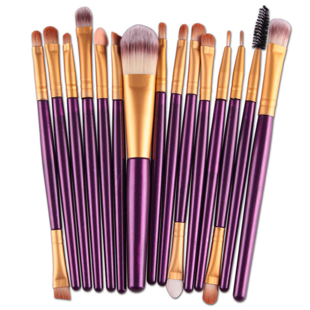 15Pcs Harajuku Style Makeup Brushes Set