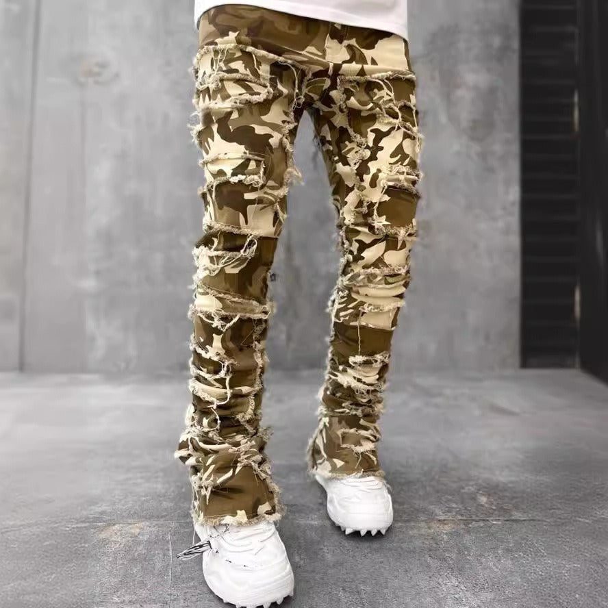 Men's Harajuku Style Denim Straight Leg Pants
