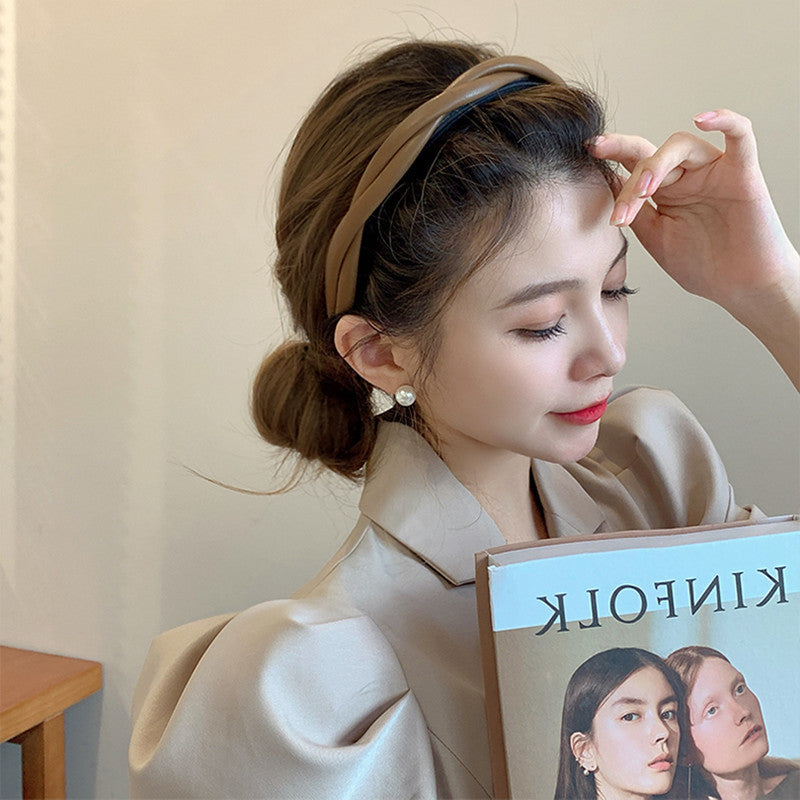 Elegant Cross Twist Headband for Women
