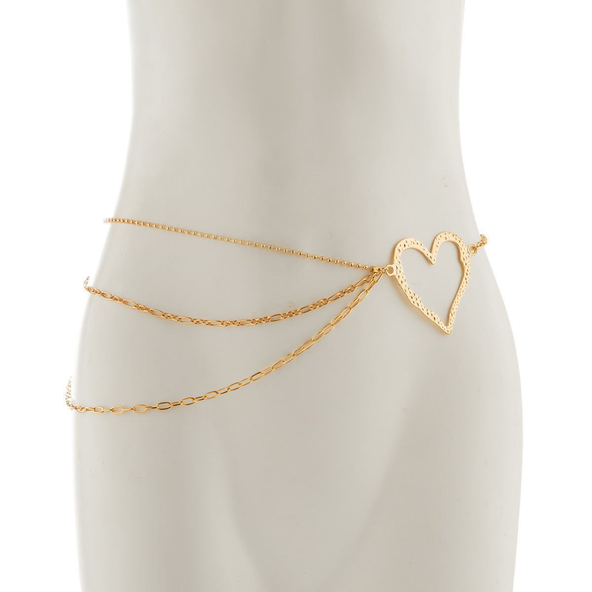 Exaggerated Big Love Waist Chain - Harajuku Style
