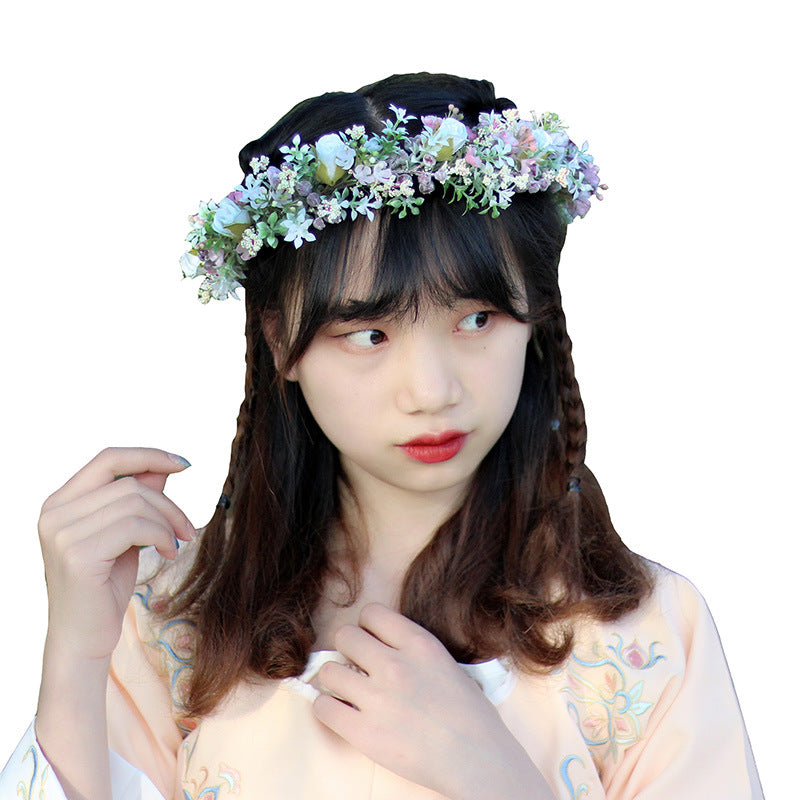 Ancient Style Hanfu Headwear - Floral Headband
