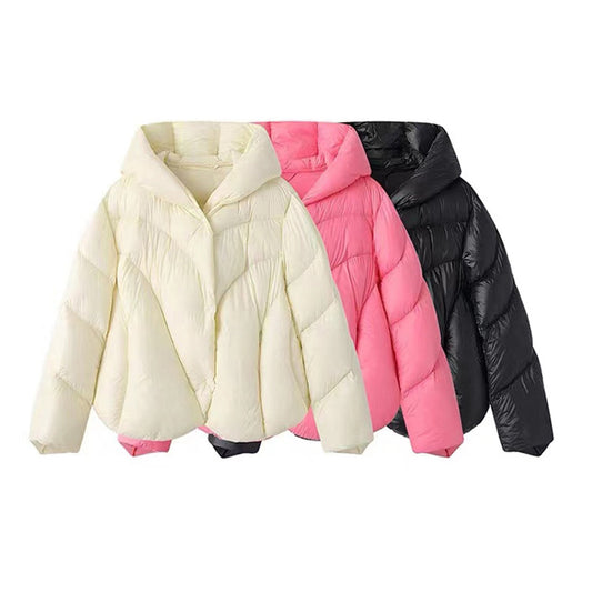 Harajuku Irregular Cape Down Jacket for Women