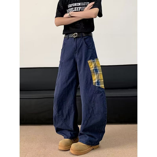 Harajuku Curved Knife Denim Pants