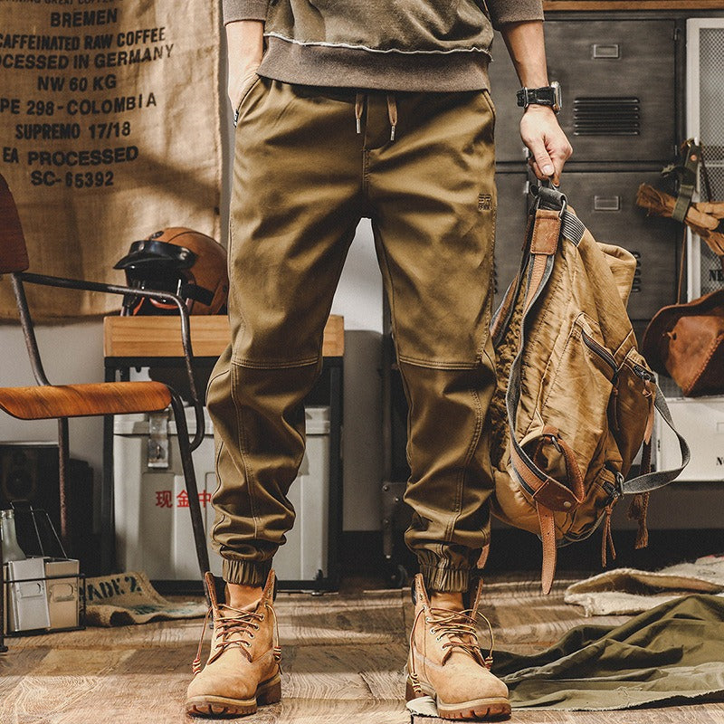 Harajuku Style Heavyweight Retro Work Suit Pants for Men