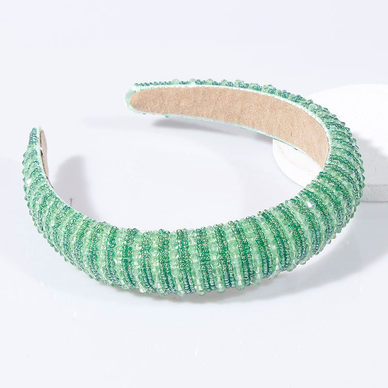 Red Thin Sponge Pearl Headband