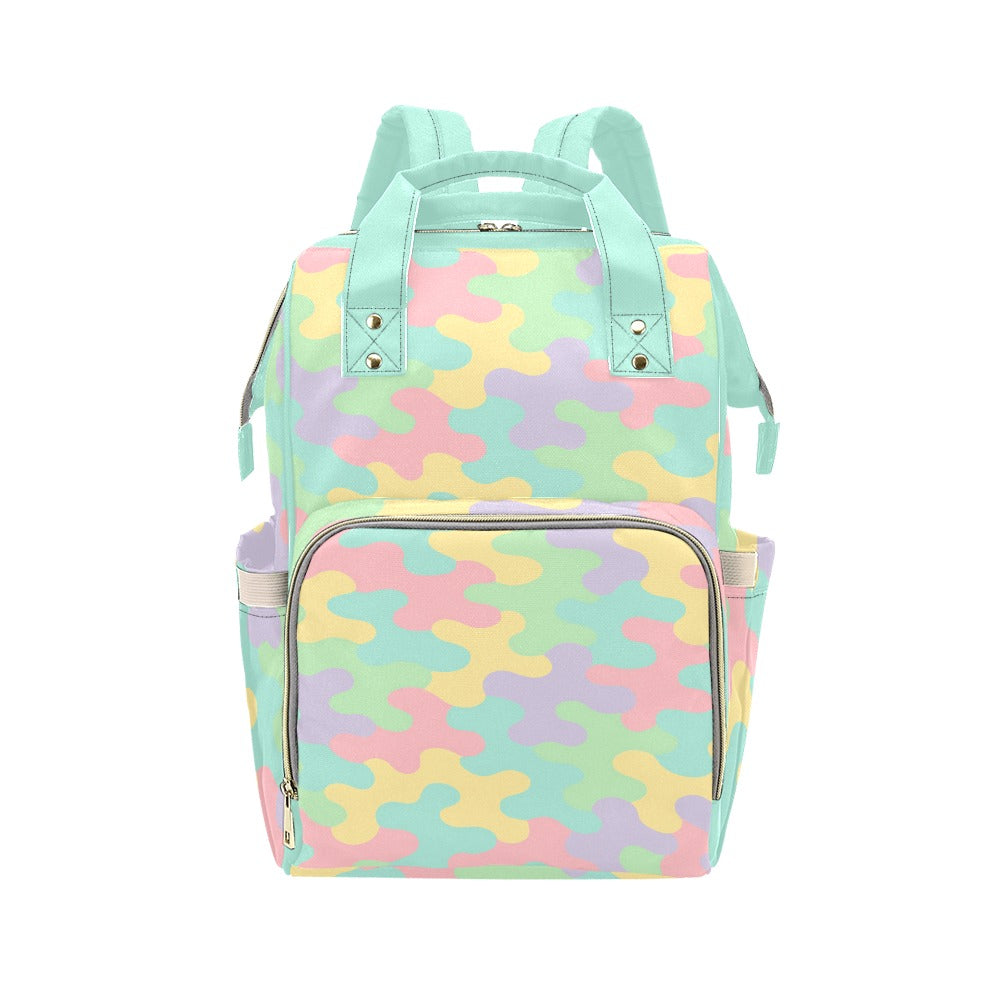 Harajuku Pastel Rainbow Camo Backpack