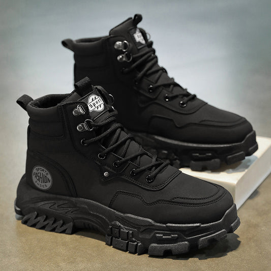 Trendy High Top  Boots for Men - Outdoor Versatility