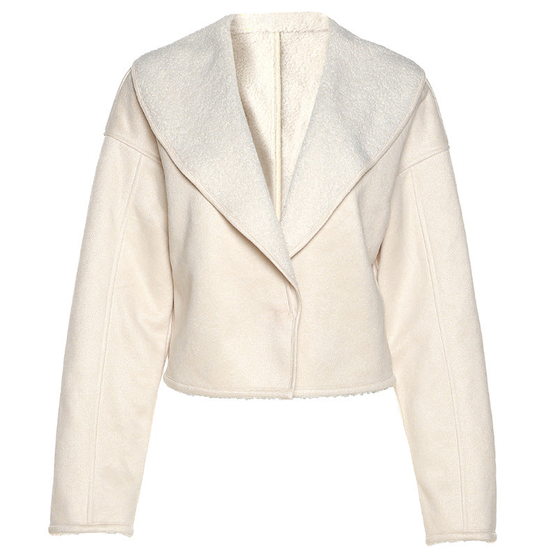 Harajuku Style Women's Slim Fit Long Sleeve Lapel Cardigan