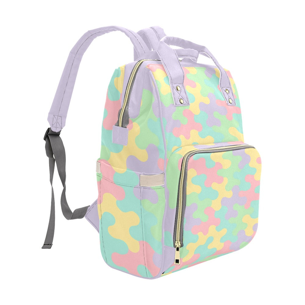 Harajuku Pastel Rainbow Camo Backpack