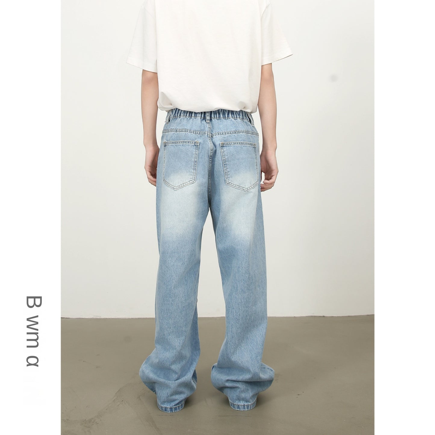 Nirben Retro Washed Wide-Leg Jeans - Harajuku Style