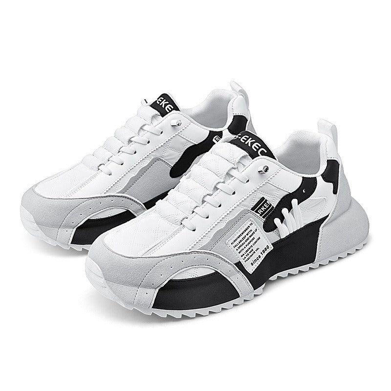 Harajuku-Style Men's Low Top Leather Sports Shoes