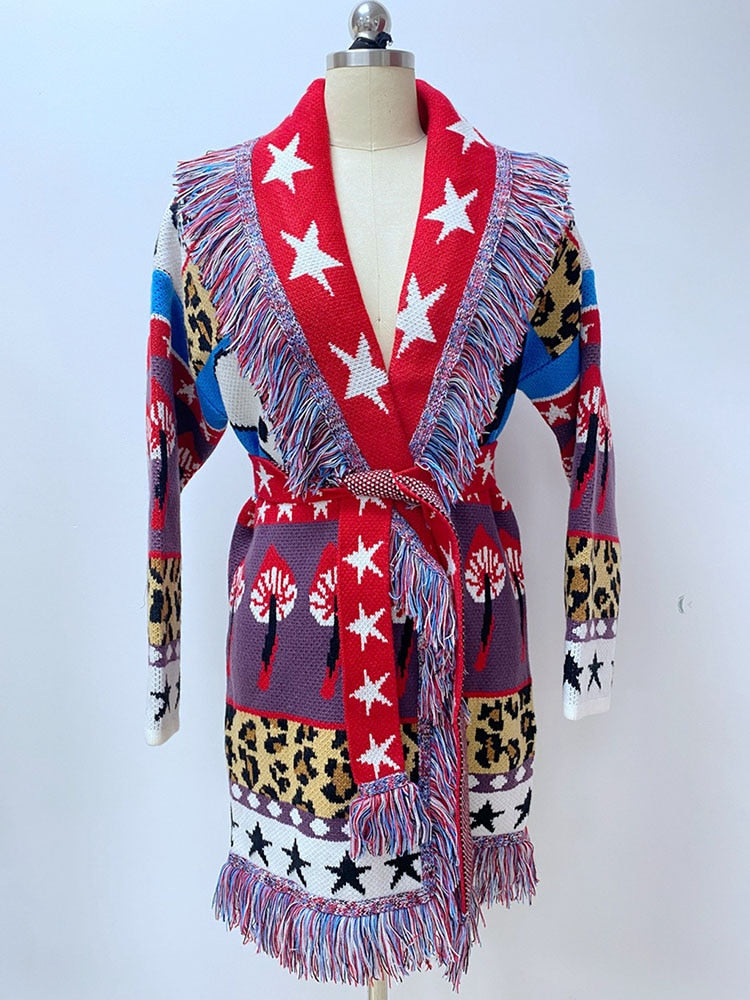Yin Yang Hearts Cardigan Sweater for Women