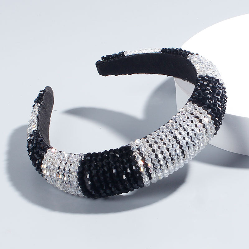 Red Thin Sponge Pearl Headband