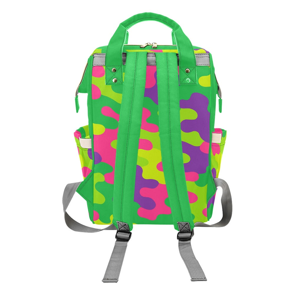 Harajuku Rainbow Camo Multi-Function Backpack