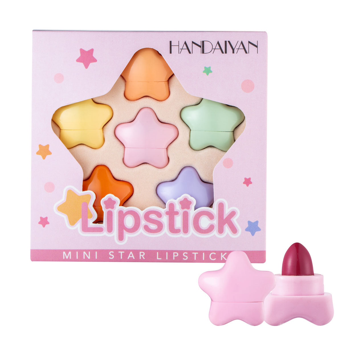 Pentagram Mini Lipstick Set - 6 Bold Colors