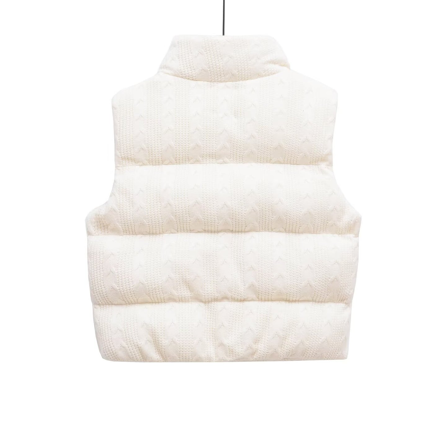Harajuku Style Sleeveless Zipper Vest with Stand Up Collar