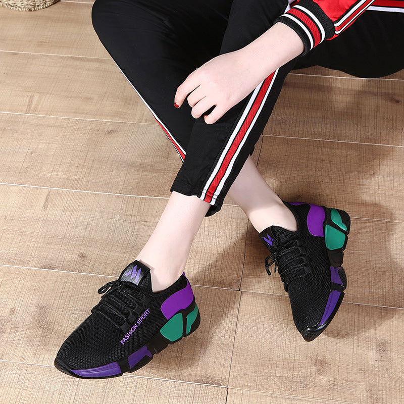 Harajuku Style Women's Lightweight Lace-Up Sports Shoes