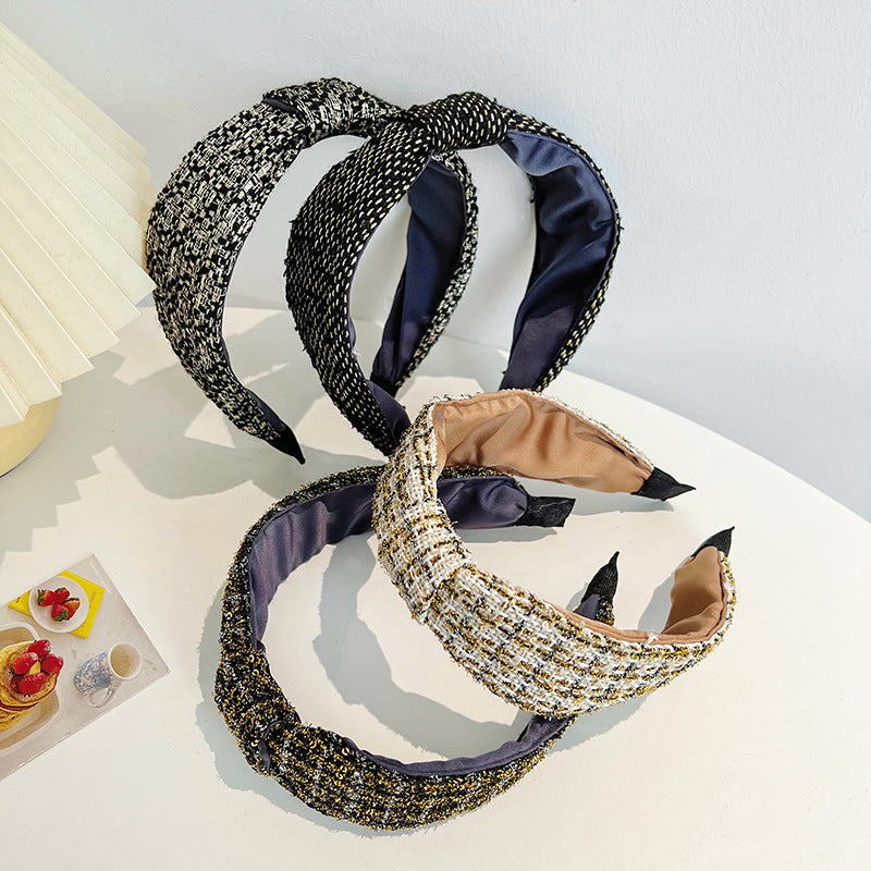 Red Broken Hair Knot Headband
