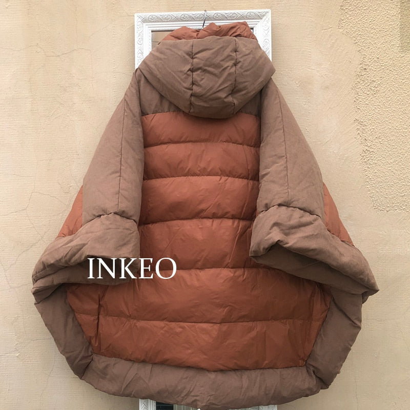 Harajuku Style Women's Thickened Brown Cloak Jacket