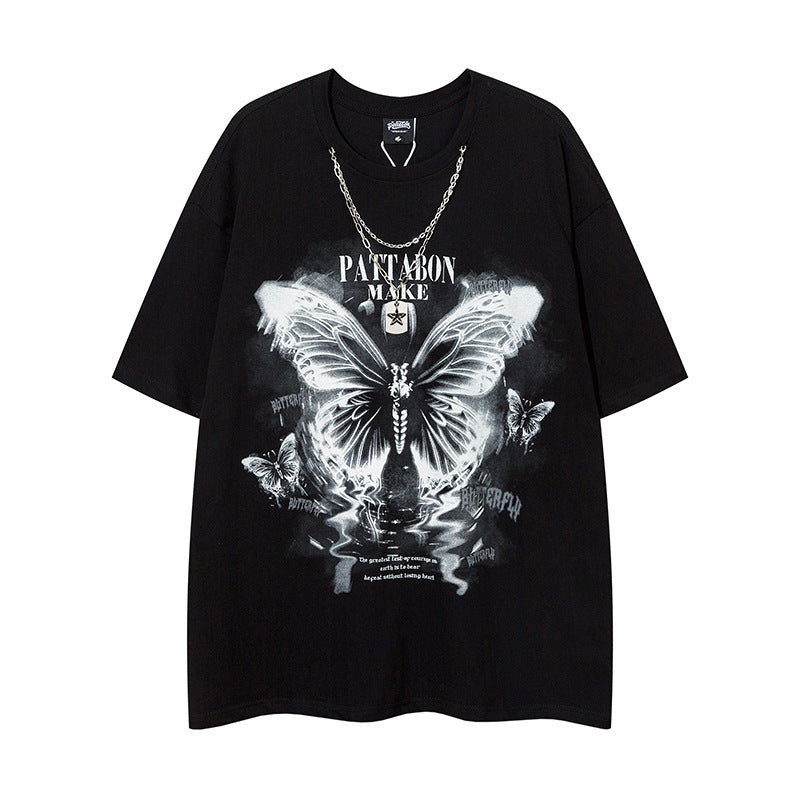 High Street Butterfly Print T-Shirt