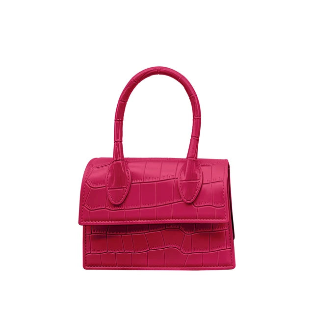 Harajuku Crocodile Pattern PVC Mini Crossbody Bag