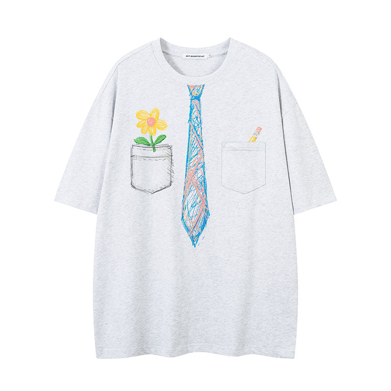 Harajuku Style Cartoon Print Unisex T-Shirt